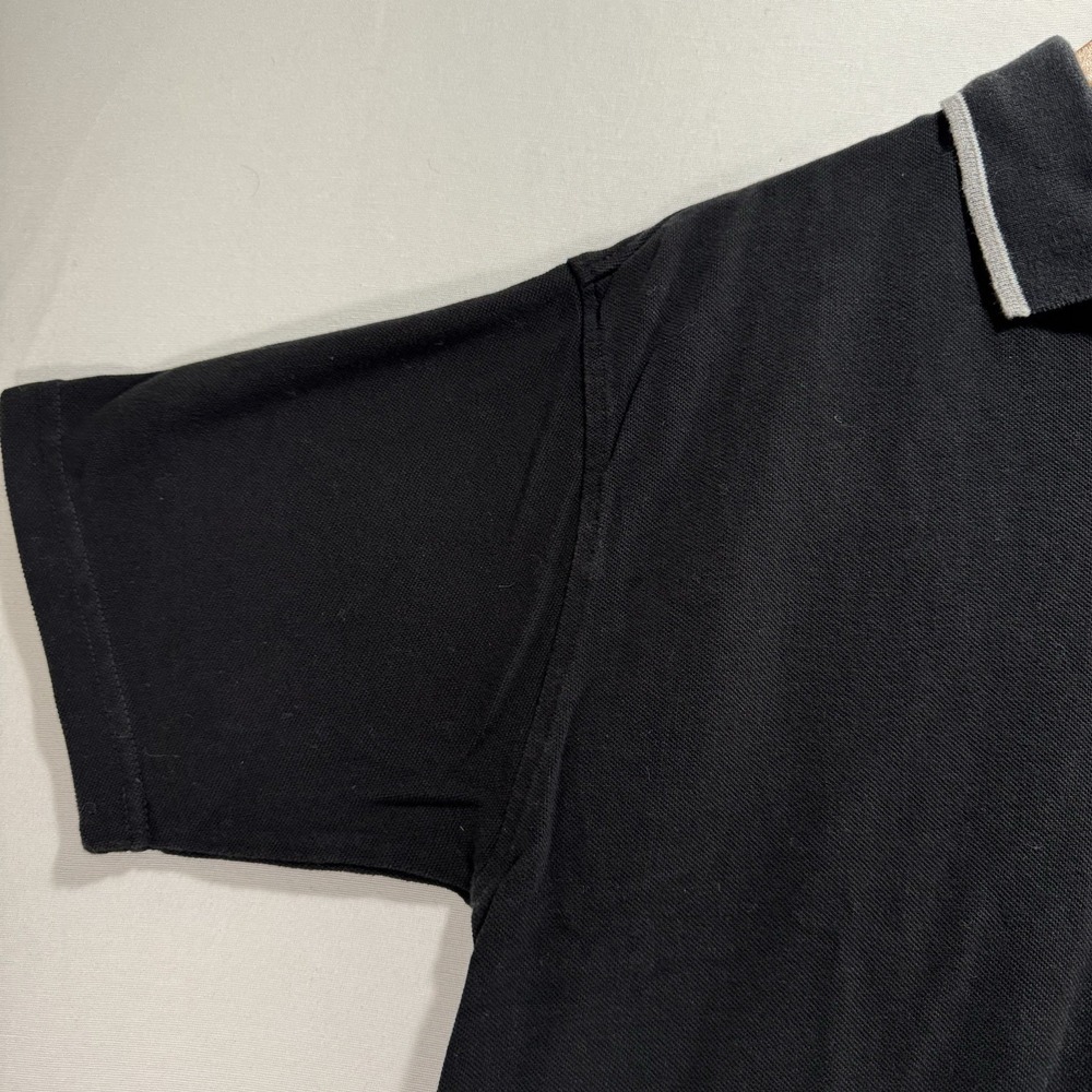 Vintage 90s Looney Tunes Marvin Zip‎ Polo Shirt Mens Medium Black Details - Picture 8 of 9